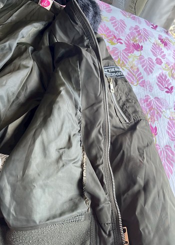 Koton bomber kürk yaka mont - Görsel 4