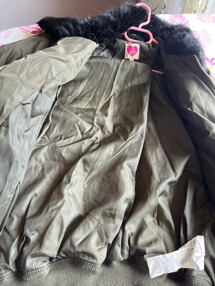 Koton bomber kürk yaka mont - Görsel 3