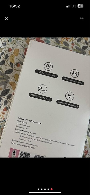 İnface lazer epilasyon aleti - Görsel 5