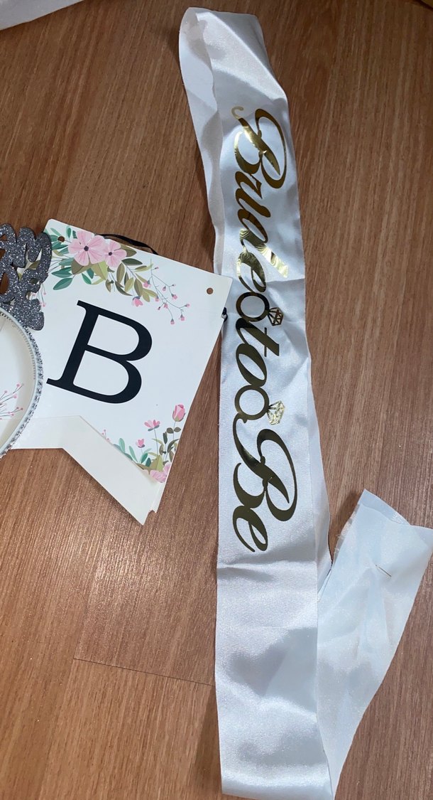 Bride to be yazılı pankart,kuşak,team bride taç(5)adet - Görsel 4