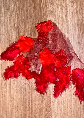 Kırmızı gelin halay mendili - Görsel 4