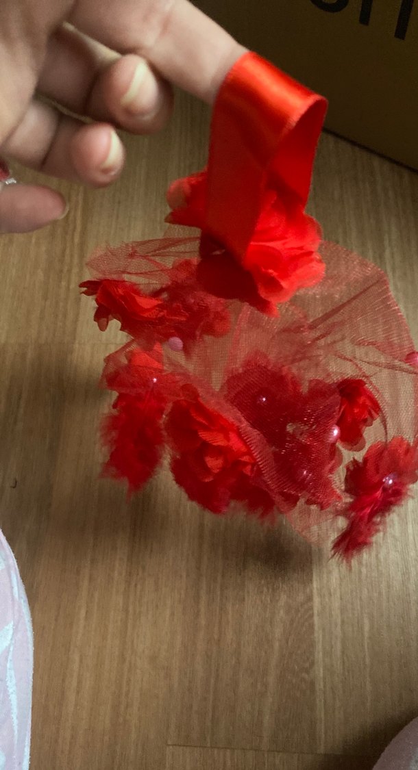 Kırmızı gelin halay mendili - Görsel 2