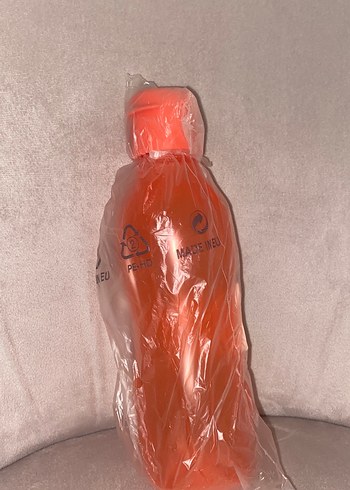 Turuncu Plastik Su Şişesi tupperware - Görsel 2