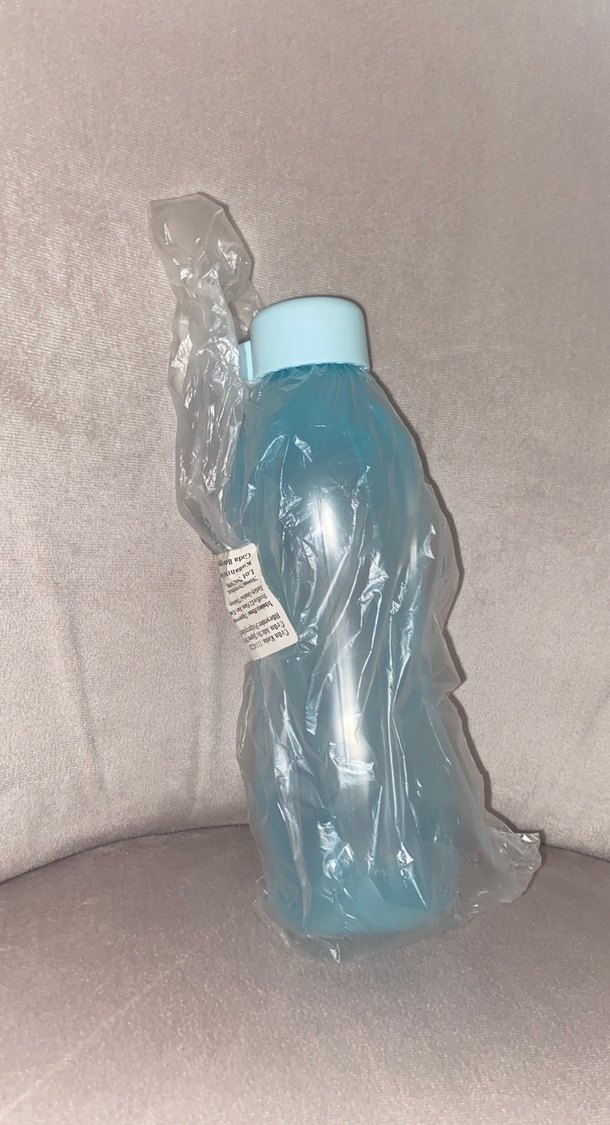 Pastel Mavi Plastik Su Şişesi tupperware 500 ml - Görsel 2