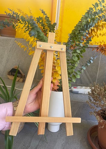 Beden Renk Ahşap Mini Şövale