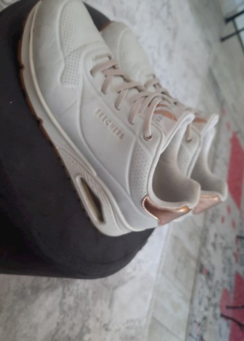Skechers Skechers Beyaz Bağcıklı Kadın Spor Ayakkabı