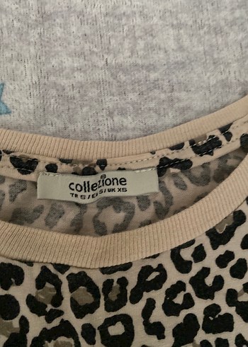 Kadın Leopar Desenli Kısa Kollu Tişört - Görsel 2