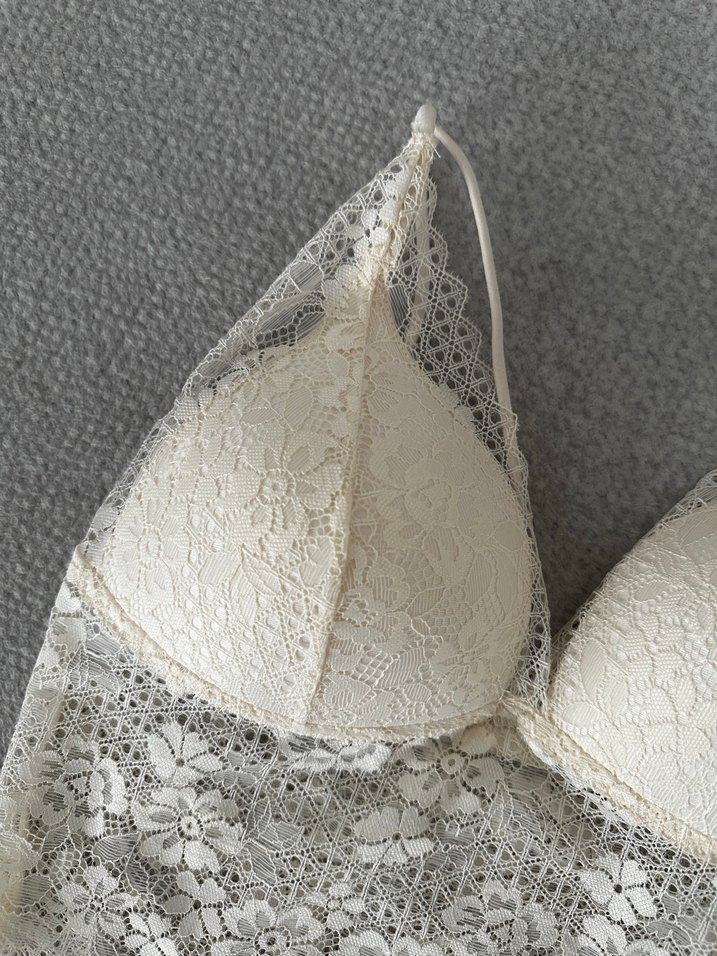 Dantelli Bralet Büstiyer Penti - Görsel 2