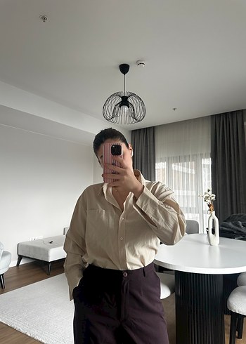 Trendyolmilla Bej Gömlek - Görsel 2