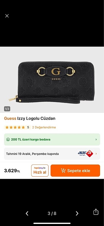  Beden Guess cüzdan