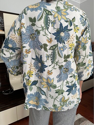 s Beden çeşitli Renk Çicekli kısa kimono
