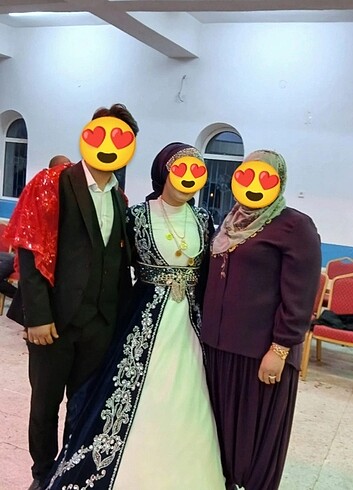 Lacivert bindallı ve hazır başörtü
