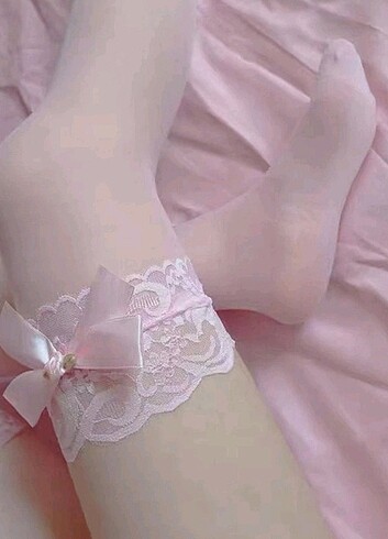 Lolita coquette kawaii dizüstü choker beyaz transparan çorap 