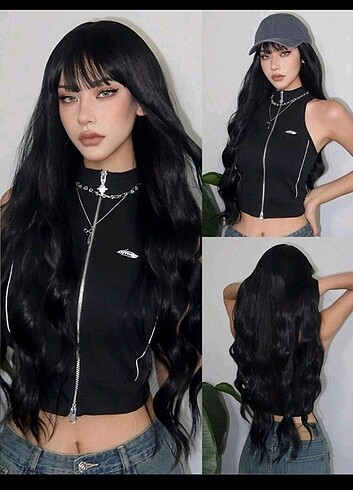 Siyah extra uzun peruk 