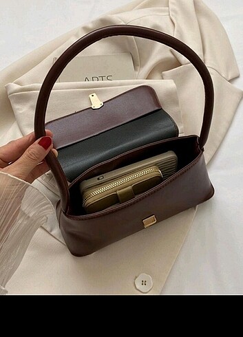 Zara Acı kahve rengi kol çantası
