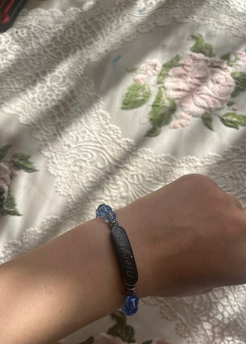 Mavi Boncuklu Bohem Kadın Bileklik - Görsel 3