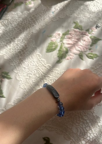 Mavi Boncuklu Bohem Kadın Bileklik - Görsel 2