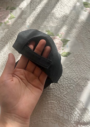 Düğmeli Siyah Kadın Street Wear Şapka - Görsel 2