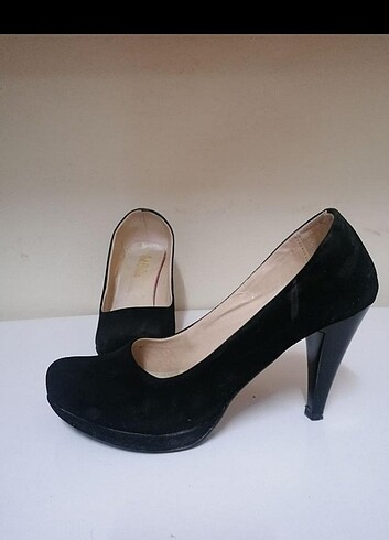 40 Beden siyah Renk Siyah Süet Topuklu Ayakkabı 