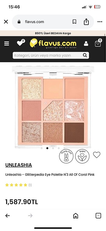 Unleshia glitterpedia N?3 far paleti