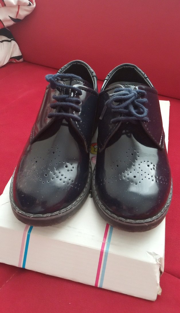 Erkek Çocuk Koyu Mavi Bağcıklı Özel Ayakkabı - Görsel 3