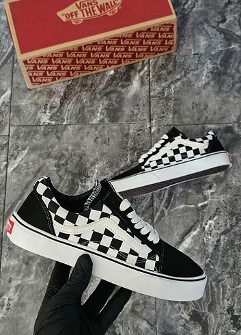 Damalı Vans Sneaker Spor 