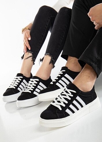 Siyah Unisex Spor Ayakkabı