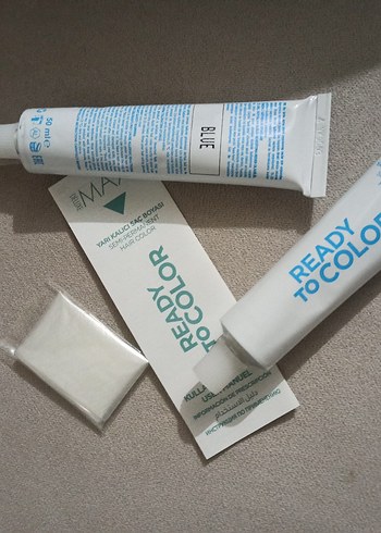 Maxxx Deluxe Mavi Yarı Kalıcı Saç Boyası - Görsel 2