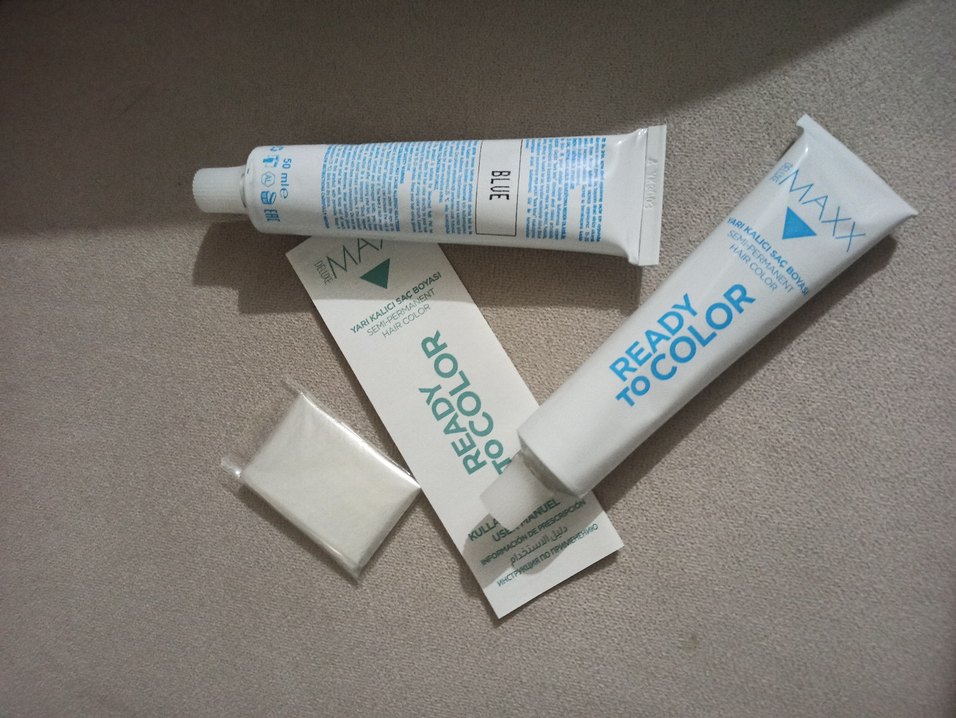 Maxxx Deluxe Mavi Yarı Kalıcı Saç Boyası - Görsel 2