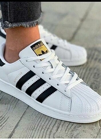 Adidas superstar unisex spor ayakkabı 