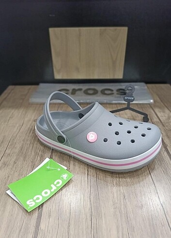 Gri crocs terlik