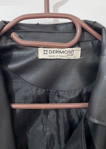 Derimod Siyah Deri Biker Ceket
