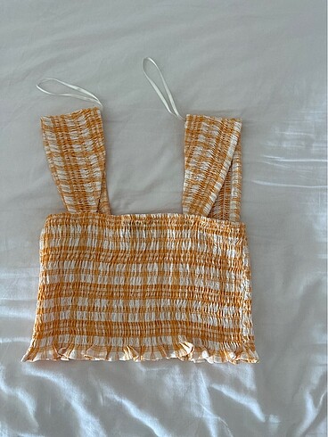 Bershka BERSHKA TURUNCU CROP XS BEDEN