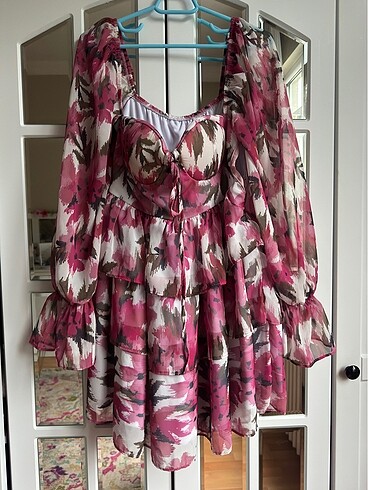 H&M Şifon mini elbise