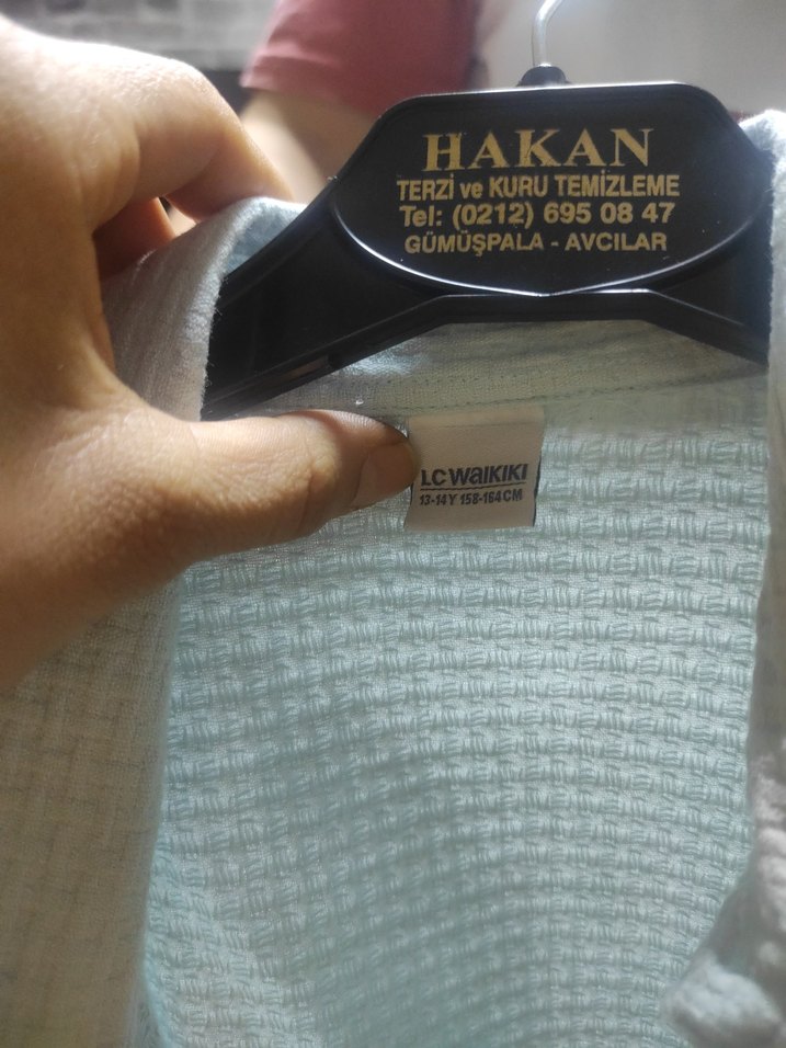 Mavi Erkek Kısa Kollu Gömlek - Görsel 3