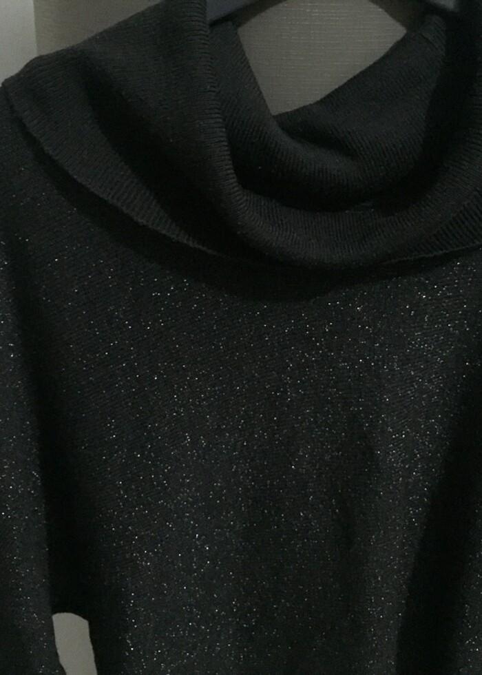 Şık degaje yaka sim detaylı triko... - Görsel 2