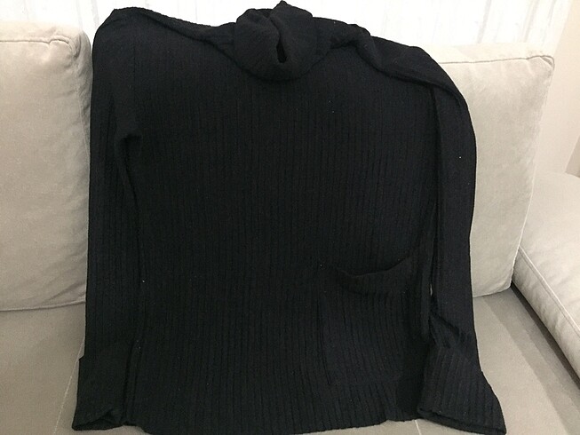 Yumuşak yünlü dokusuyla Zara spor şık kazak...SIFIR AYARINDA - Görsel 5