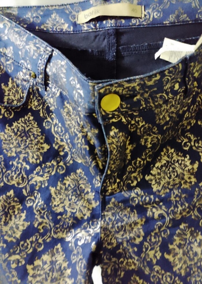 Şık baskılı pantolon  - Görsel 4