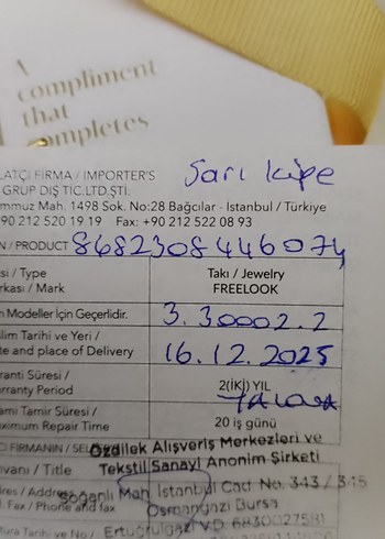 Freelook yeni sezon garanti belgeli küpe - Görsel 3