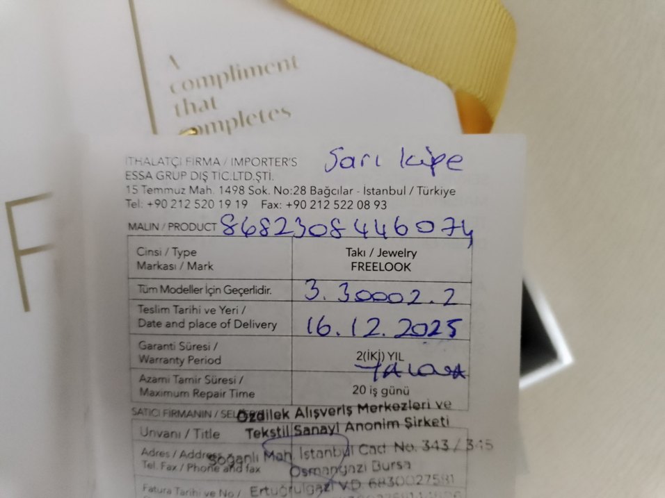 Freelook yeni sezon garanti belgeli küpe - Görsel 3