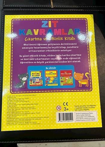 Zıt Kavramlar Çıkartma ve Etkinlik Kitabı - Görsel 2