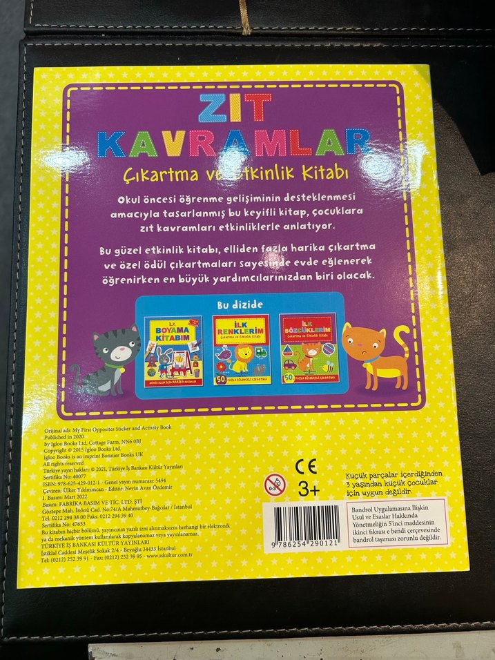 Zıt Kavramlar Çıkartma ve Etkinlik Kitabı - Görsel 2