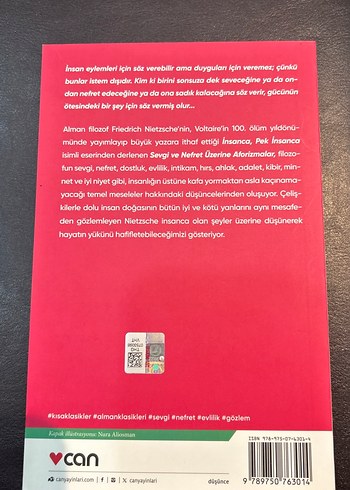 Sevgi ve Nefret Üzerine Aforizmalar - Nietzsche - Görsel 2