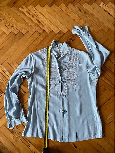 American Vintage Saf ipek işli gömlek