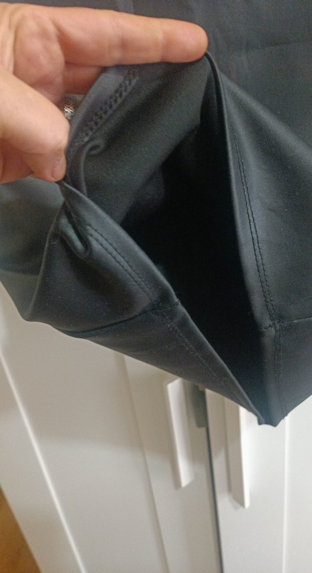 Siyah deri Drapeli Kalem Etek - Görsel 3