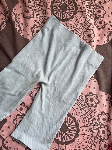 Bebek mavisi biker tayt - Görsel 4