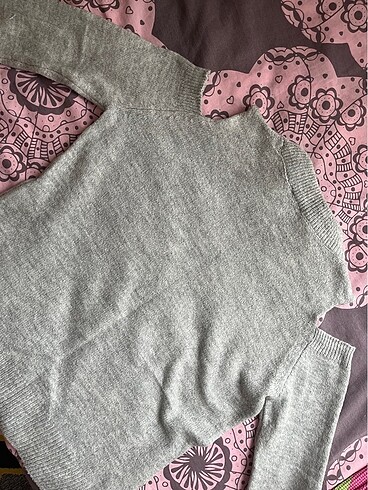 Gri yumoş kazak - Görsel 4