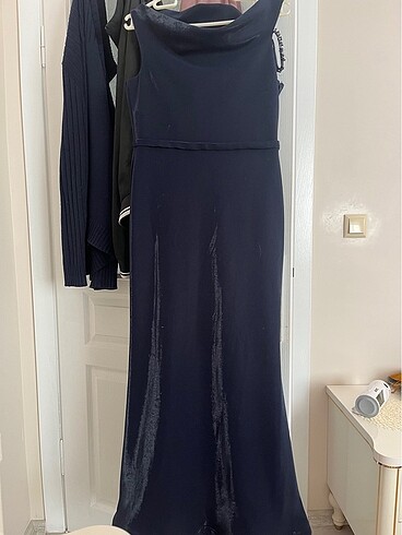 Lacivert abiye - Görsel 5