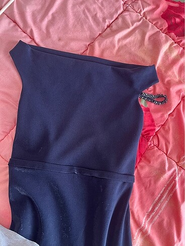 Lacivert abiye - Görsel 2