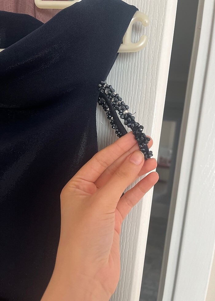 Lacivert abiye - Görsel 3